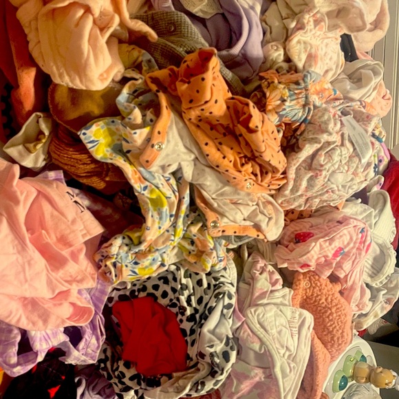 SHEIN Kids Matching Sets - Pink Orange White